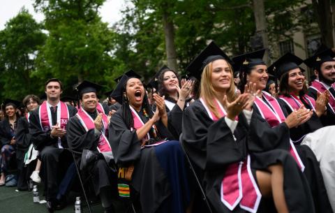Image of the graduates during the OneMIT Commencement Ceremony